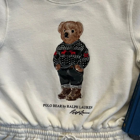 Nearly New Ralph Lauren Polo Teddy Bear Dress - Picture 3 of 4